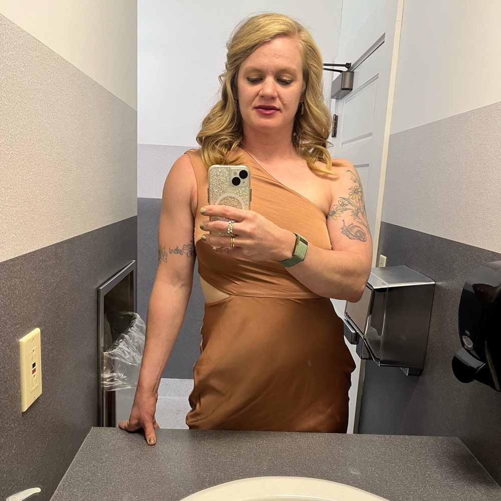 Sachin + Babi (BHLDN) One-Shoulder blush pink Dress - Picture 7 of 7